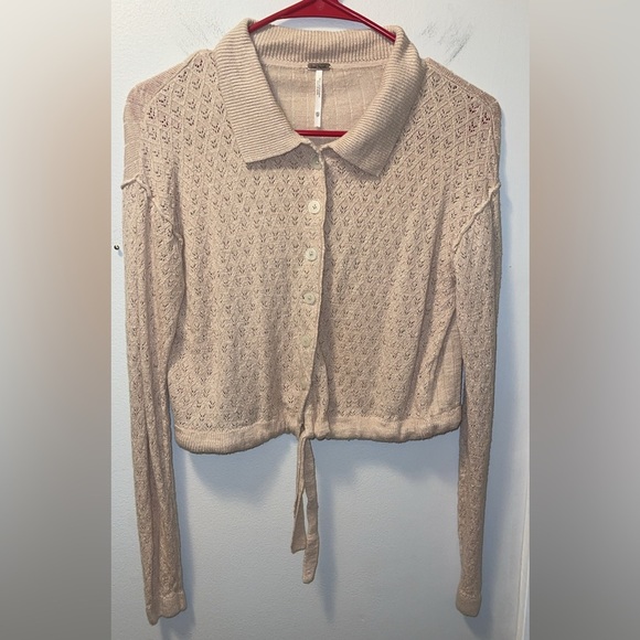 Free People Betty Tie Cardigan Sweater Size XS - Picture 3 of 7